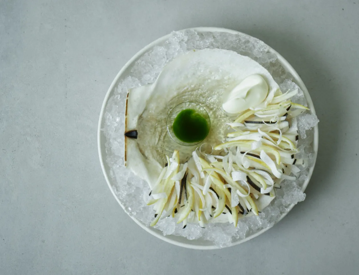 Scallops with Black Radish